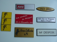 Plaques  la demande
