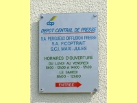 Plaque gravure multicolore