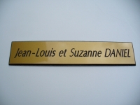 Plaque bote aux lettres