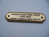 Plaque nominative