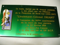 Plaque de souvenir