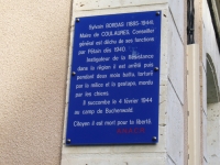 plaque d'hommage